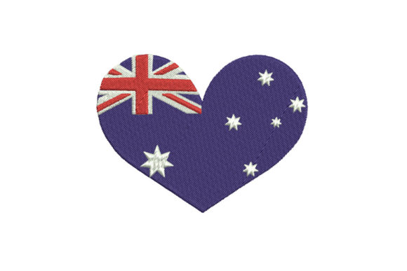 Australia Flag on Heart Shape Review