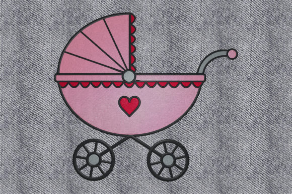 Baby Stroller Embroidery for Holiday Gifts