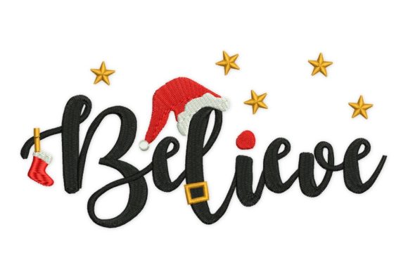 Believe Christmas Embroidery Review for Boutique Sweatshirts