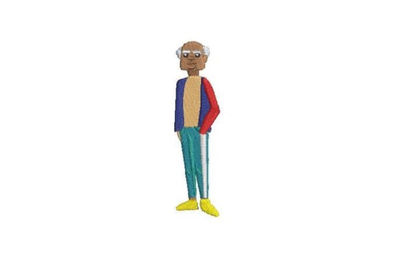 Black Elderly Man Embroidery Review