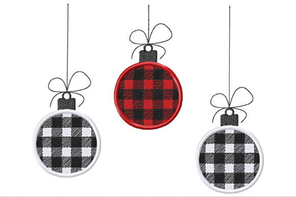 Christmas Balls Plaid Embroidery Review for Etsy Sellers