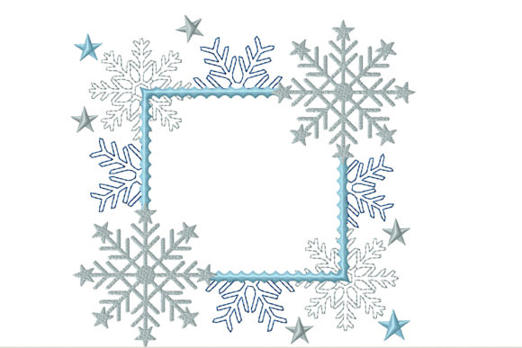 Frame for Monogram with Snowflakes Review