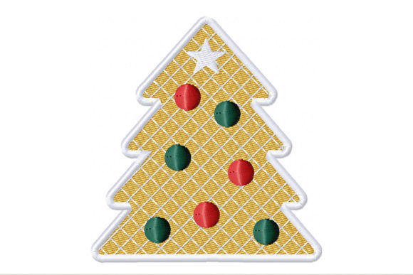 Gingerbread Christmas Tree Embroidery