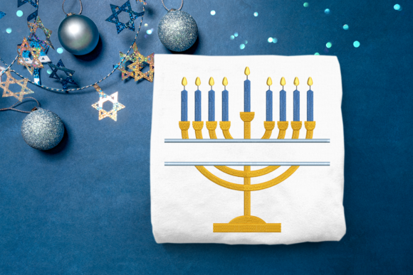 Hanukkah Menorah Split Embroidery Design Review