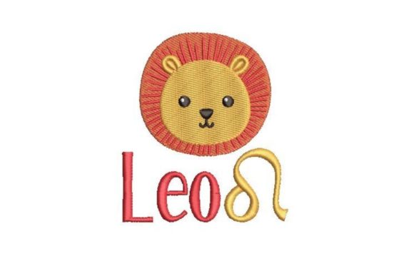Leo Horoscope with Sign Embroidery Design Review