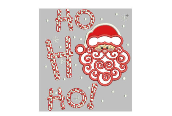 Merry Christmas Santa Claus Embroidery