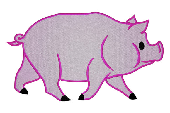 Pig Embroidery Design Review for Business Merch