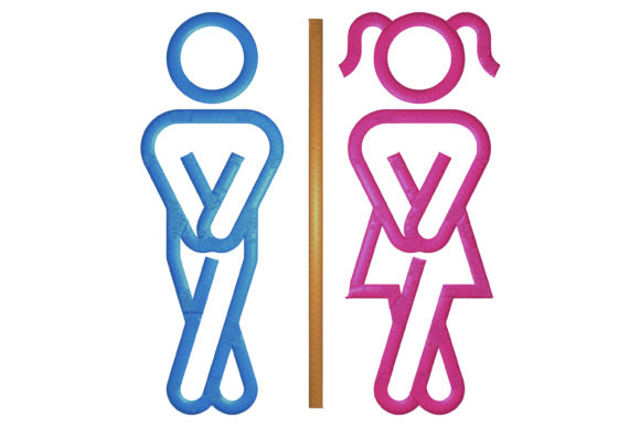 Toilet Symbol Embroidery Review